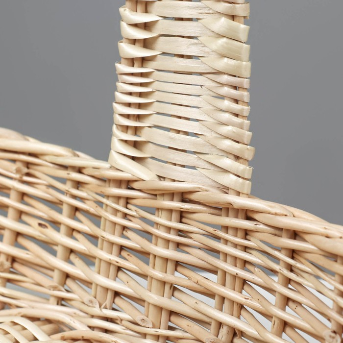 Корзина продуктовая, 37×16×8/27 см, ручное плетение, ива Корзина продуктовая, 37×16×8/27 см, ручное плетение, ива