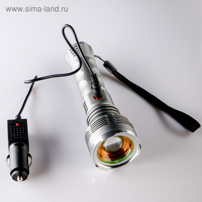 Фонарь ручной аккумуляторный, 3 Вт, 1200 мАч, заряд от прикуривателя 16.5 х 8.5 х 8.5 Фонарь ручной аккумуляторный, 3 Вт, 1200 мАч, заряд от прикуривателя 16.5 х 8.5 х 8.5