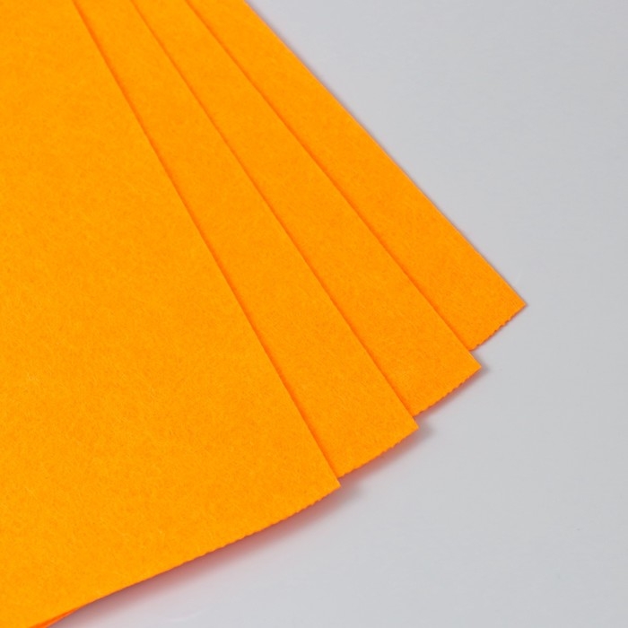 Фетр 1 мм Фетр 1 мм "Оранжевый" набор 4 листа 30х40 см