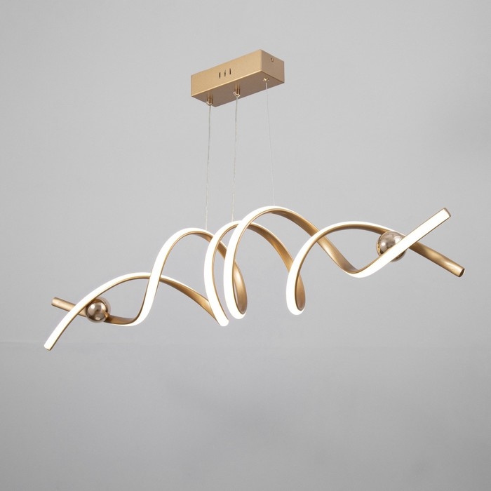 Светильник BayerLux Светильник BayerLux "Спираль" LED 112Вт 3000-6000К золото 100х22х100 см