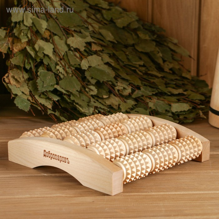 Массажер банный для ног Массажер банный для ног "Добропаровъ" роликовый, комбинированный, средний