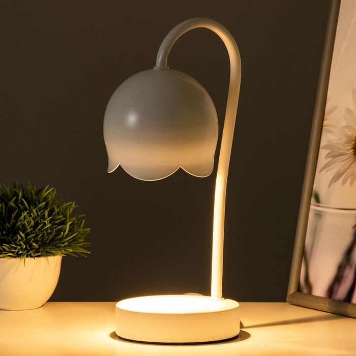 Настольная лампа Настольная лампа "Свелл" G9 40Вт белый 11х11х28 см RISALUX