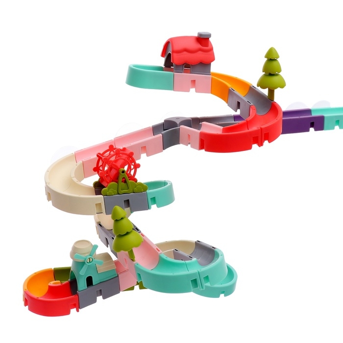 Игрушка для купания в ванной «Забавные горки», 62 детали Игрушка для купания в ванной «Забавные горки», 62 детали