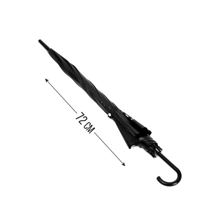 Зонт-трость полуавтомат «Екатеринбург», цвет черный, 8 спиц, R = 45 см Зонт-трость полуавтомат «Екатеринбург», цвет черный, 8 спиц, R = 45 см