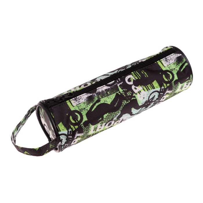 Пенал-тубус школьный на молнии "Спорт", МИКС