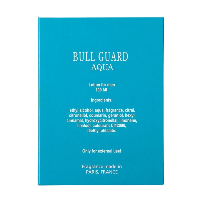 Лосьон одеколон после бритья  Лосьон одеколон после бритья "Bull Guard Aqua", по мотивам Bulgari Aqua, 100 мл