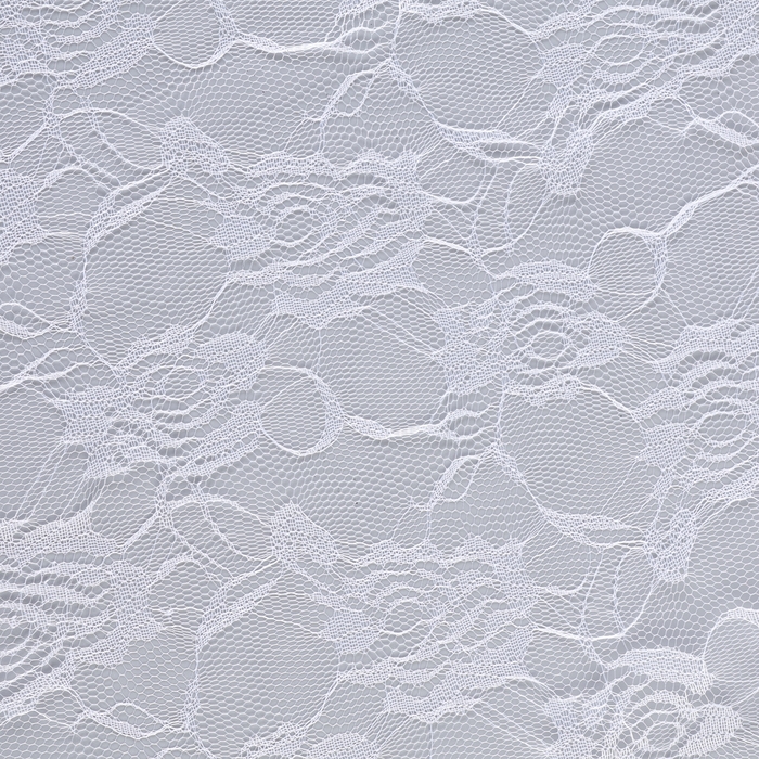 Лоскут гипюра, розочки, белый, 150 × 160 см