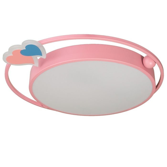 Люстра с ПДУ Люстра с ПДУ "Ритмо" LED 90Вт 3000-6000К розовый 50х54х5,5 см BayerLux