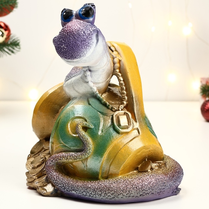 Копилка Копилка "Змея на кувшине цветная" 23х25х18см