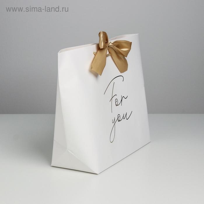 Пакет подарочный, упаковка, «For you», 30 х 27.5 х 12 см Пакет подарочный, упаковка, «For you», 30 х 27.5 х 12 см