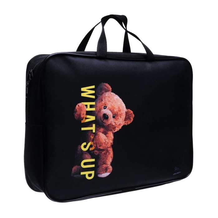 Папка с ручками текстильная А4, 350 х 270 х 100 мм, Calligrata TOP Папка с ручками текстильная А4, 350 х 270 х 100 мм, Calligrata TOP "Медведь"