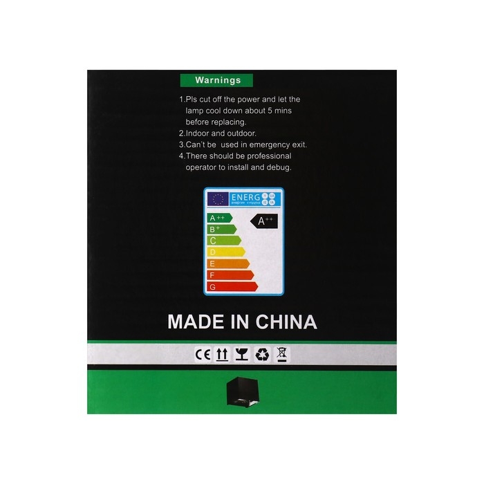 Светильник фасадный «Куб», FSD-062, 6 Вт, 4000К, регулир. луч, IP65, 220 В, пластик, черный 100842 Светильник фасадный «Куб», FSD-062, 6 Вт, 4000К, регулир. луч, IP65, 220 В, пластик, черный 100842