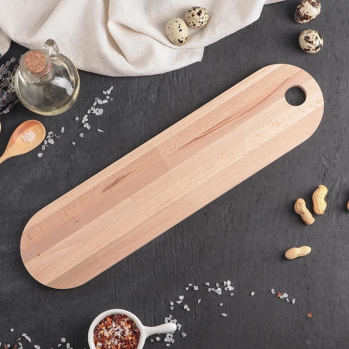 Доска сервировочная «БУковский», 40×10×1 см, бук Доска сервировочная «БУковский», 40×10×1 см, бук