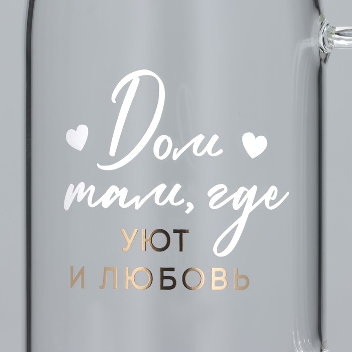 Кувшин стеклянный с бамбуковой крышкой «Дом», 1000 мл, с крышкой Кувшин стеклянный с бамбуковой крышкой «Дом», 1000 мл, с крышкой