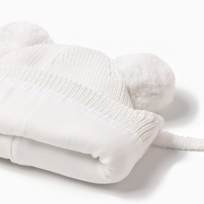 Шапка детская MINAKU р-р 46-48, цвет молочный Шапка детская MINAKU р-р 46-48, цвет молочный