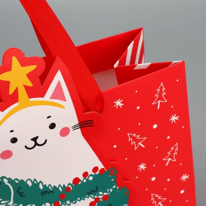 Пакет подарочный новогодний «С Новым годом!», 22 х 22 х 10 см, Новый год Пакет подарочный новогодний «С Новым годом!», 22 х 22 х 10 см, Новый год
