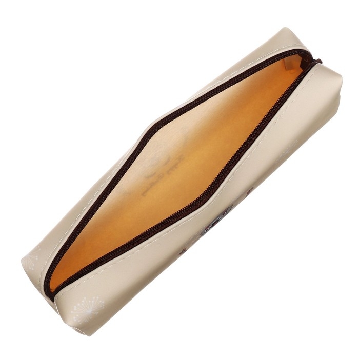 Пенал школьный Пенал школьный "Зверьки", на молнии, бежевый