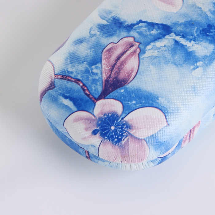 Футляр для очков на хлопушке, длина 16 см, цвет голубой Футляр для очков на хлопушке, длина 16 см, цвет голубой