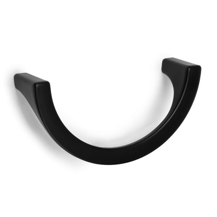 Ручка скоба CAPPIO полукруг, алюминий, м/о 96 мм, цвет чёрный Ручка скоба CAPPIO полукруг, алюминий, м/о 96 мм, цвет чёрный