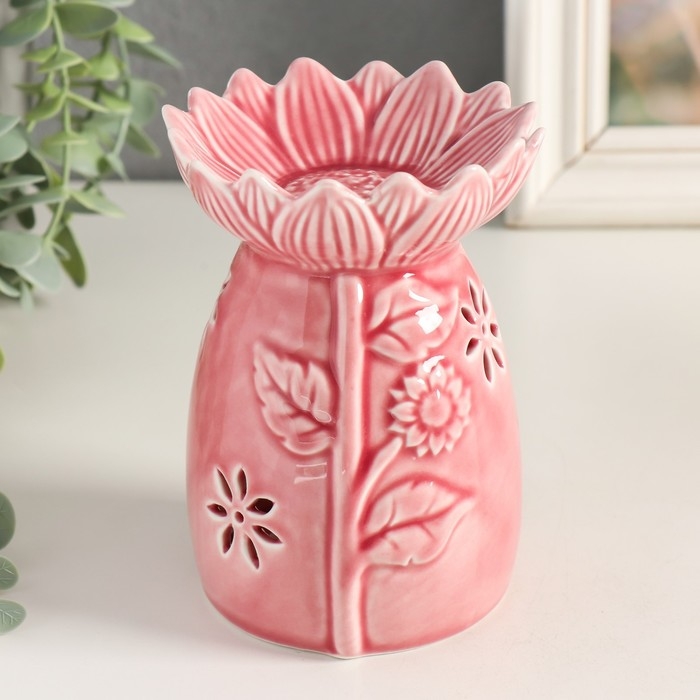 Аромалампа керамика Аромалампа керамика "Подсолнухи" МИКС 9,5х9,5х12,5 см