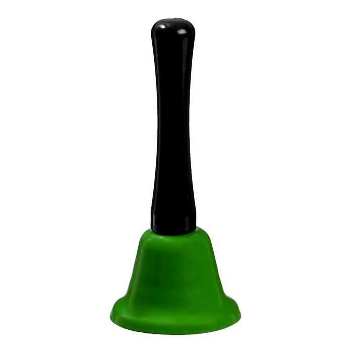 Колокольчик металлический, звонок настольный  Колокольчик металлический, звонок настольный "Funk", 12.5 х 5 см, салатовый