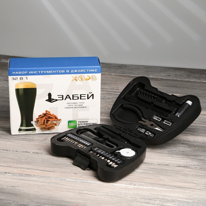 Набор инструментов в джойстике «Забей», 32 предмета Набор инструментов в джойстике «Забей», 32 предмета