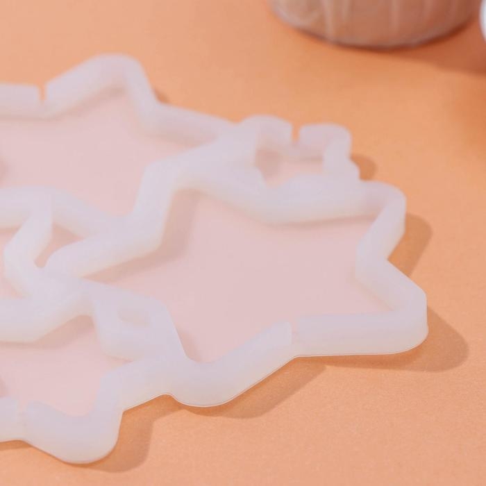 Форма для леденцов новогодняя Доляна «Звёзды», силикон, 15,5×13,5×0,7 см, 6 ячеек, цвет белый Форма для леденцов новогодняя Доляна «Звёзды», силикон, 15,5×13,5×0,7 см, 6 ячеек, цвет белый