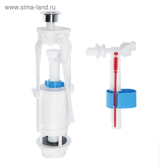 Арматура для смывных бачков "АНИ Пласт" WC6050M, бок.подводка 1/2", крепление бачка, металл