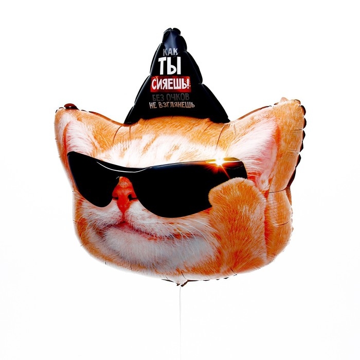 Воздушные шары фольгированные 18 Воздушные шары фольгированные 18" «Коты с днем рождения» , 2 шт.