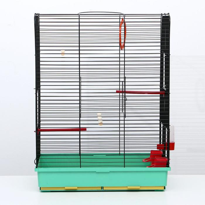 Клетка Клетка "Грация", 4 яруса, 50 х 36 х 65 см, микс цветов