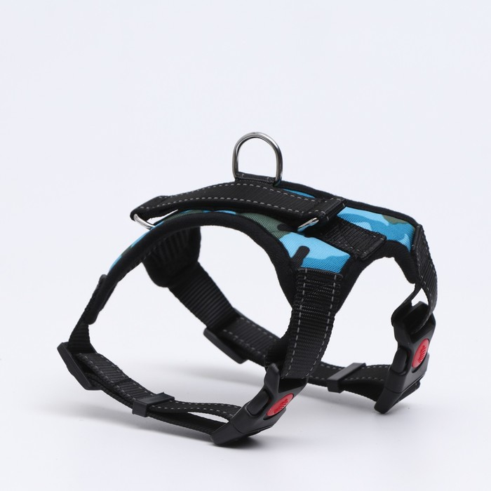 Шлейка К7 мягкая светоотражающая, размер S, ОГ 44-55 см, вес 5-9 кг, голубая хаки Шлейка К7 мягкая светоотражающая, размер S, ОГ 44-55 см, вес 5-9 кг, голубая хаки