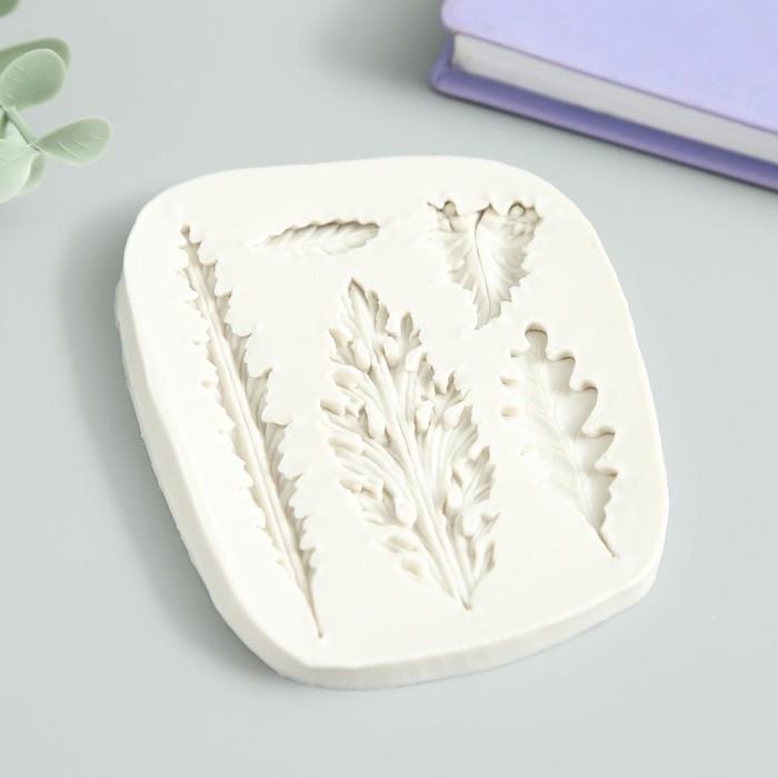 Молд силикон Молд силикон "Листья" 5 предметов 1х8х10 см