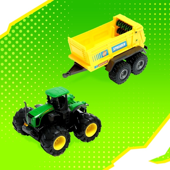 Трактор металлический «Спецтехника», инерция, МИКС