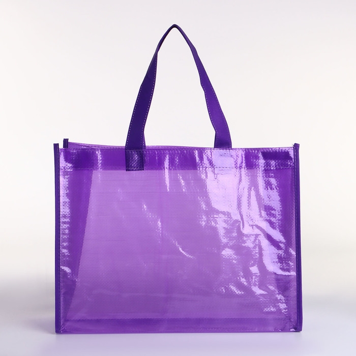 Сумка хозяйственная без застёжки, цвет фиолетовый Сумка хозяйственная без застёжки, цвет фиолетовый