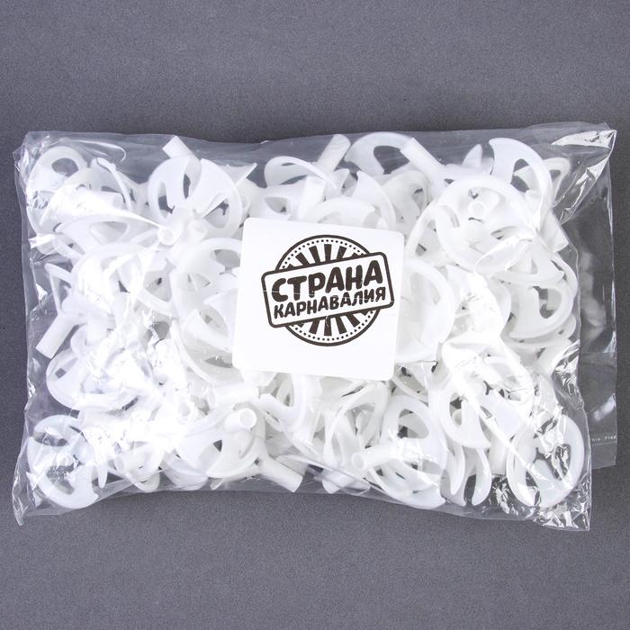 Держатель-зажим для шаров, d=5 мм, цвет белый, набор 100 шт. Держатель-зажим для шаров, d=5 мм, цвет белый, набор 100 шт.