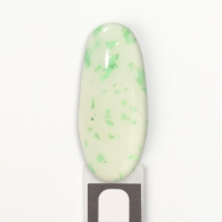 Гель лак для ногтей, «MILK POTAL», 3-х фазный, 8мл, LED/UV, цвет белый/зелёный (08)