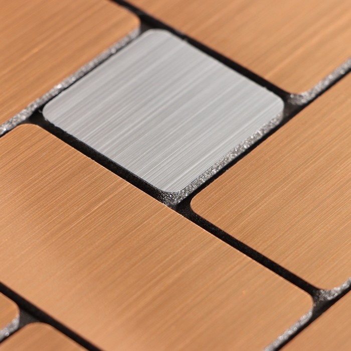 Панель самоклеящаяся 30*30см мягкая геометрия, бронза Панель самоклеящаяся 30*30см мягкая геометрия, бронза