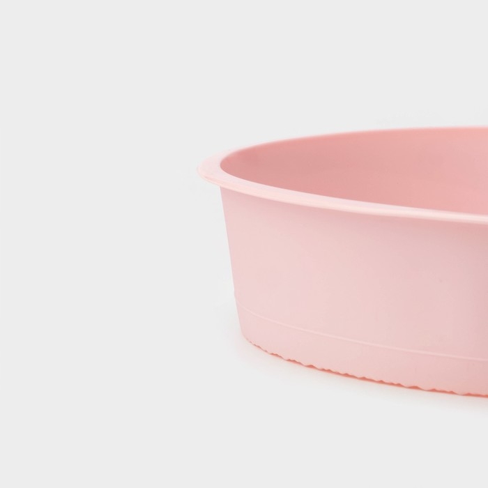 Форма для выпечки Доляна «Круг», силикон, 25×5,5 см, внутр. d=23 см, цвет розовый Форма для выпечки Доляна «Круг», силикон, 25×5,5 см, внутр. d=23 см, цвет розовый