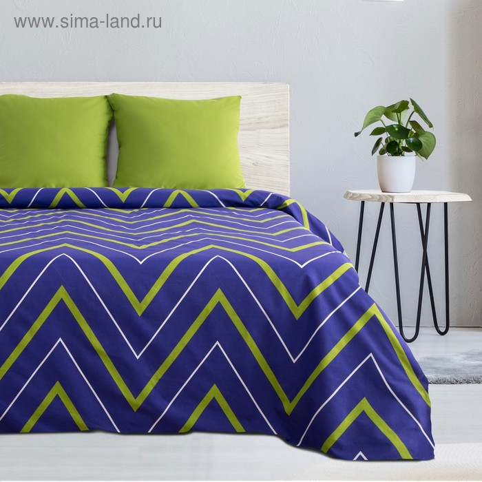 Постельное бельё Этель 2 сп «Зелёно-синие зигзаги» 175х215, 200х220, 70х70-2 шт Постельное бельё Этель 2 сп «Зелёно-синие зигзаги» 175х215, 200х220, 70х70-2 шт