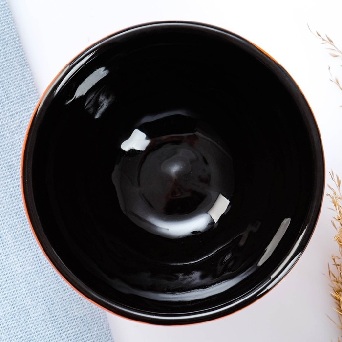 Пиала Пиала "Классика" 0,25л / 11х5,5см, оранжевая полоска