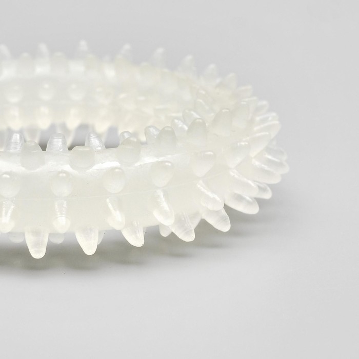 Игрушка для собак, светящаяся в темноте, Игрушка для собак, светящаяся в темноте, "Кольцо с шипами", 9 см