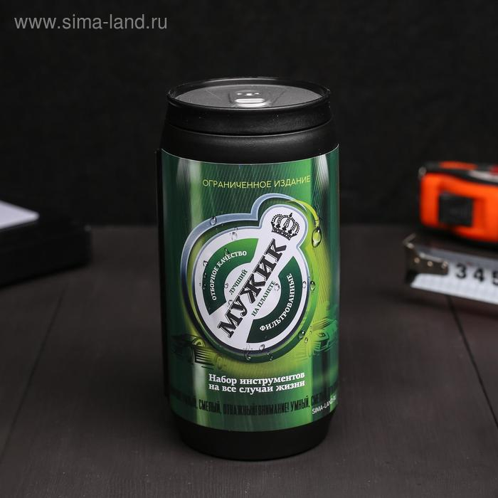 Набор инструментов в банке «Мужик», 13 предметов