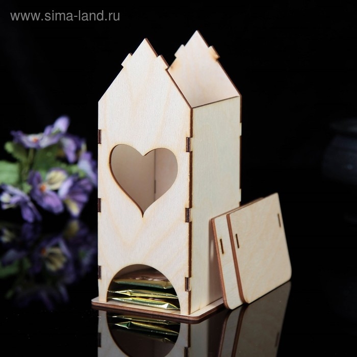 Чайный домик Чайный домик "Сердечко", 9х9х22 см