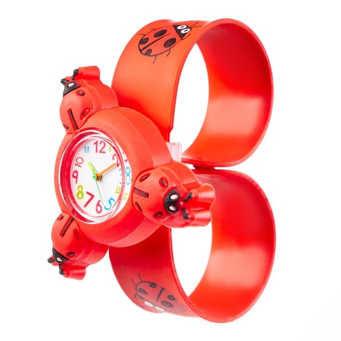 Часы наручные детские Часы наручные детские "Божьи коровки", со спинером, ремешок l-21.5 см