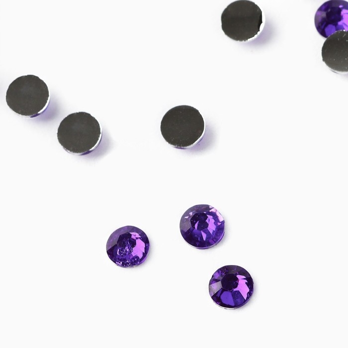 Стразы для творчества холодной фиксации фиолетовые, d = 3 мм, 70 гр Стразы для творчества холодной фиксации фиолетовые, d = 3 мм, 70 гр
