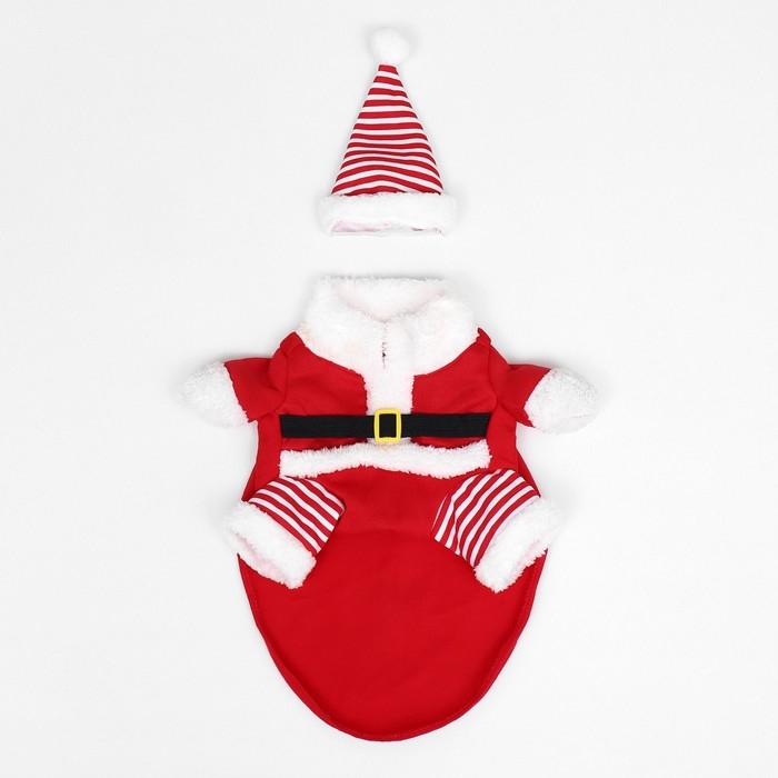 Новый год. Новогодний костюм для собак  Новый год. Новогодний костюм для собак "Клаус", размер 2XL (ДС 45, ОГ 55 см)