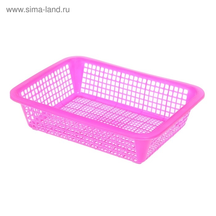 Корзина для хранения, пластик, цвет МИКС Корзина для хранения, пластик, цвет МИКС