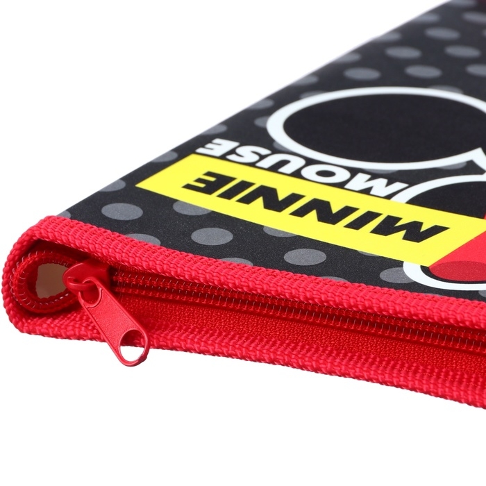 Папка пластиковая для тетрадей А5, на молнии, Минни Маус Папка пластиковая для тетрадей А5, на молнии, Минни Маус