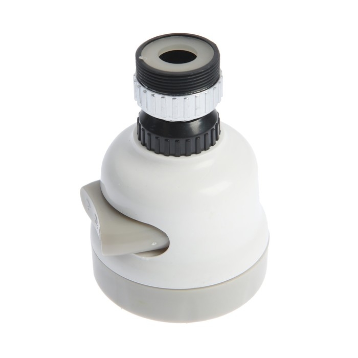 Аэратор ZEIN, с регулировкой потока, сетка из нержавейки, 3 режима, пластик, белый Аэратор ZEIN, с регулировкой потока, сетка из нержавейки, 3 режима, пластик, белый