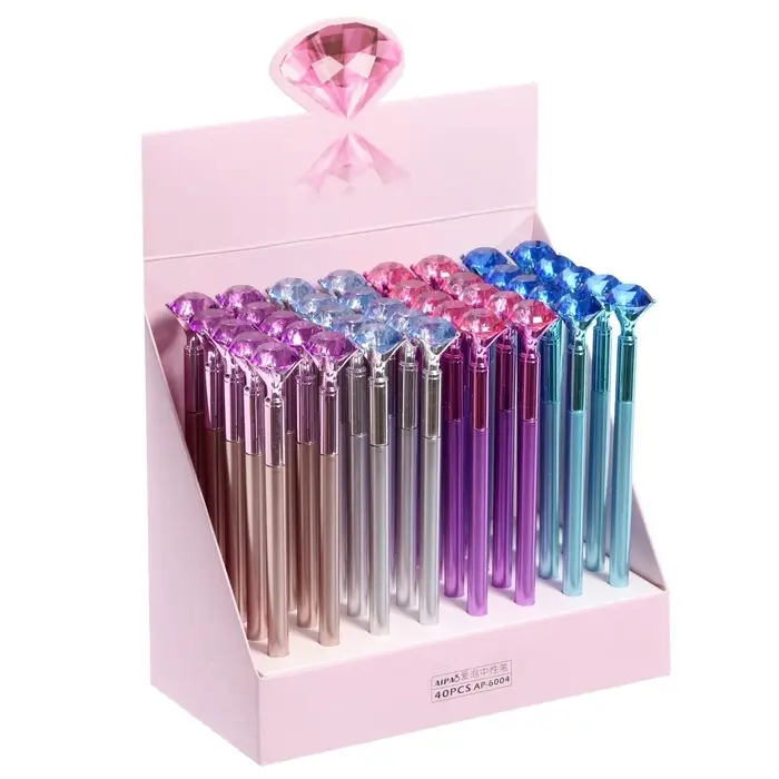 Ручка-прикол &laquo;Кристалл&raquo;, синий стержень, гелевая, МИКС